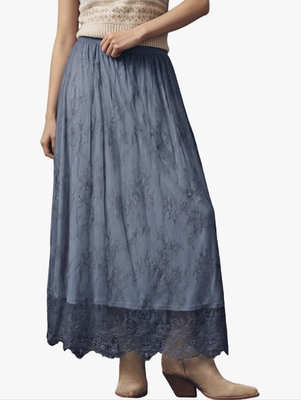 Bohemian Lace Maxi Skirt